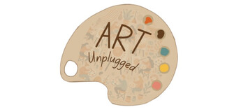 Farbpalette mit Schriftzug