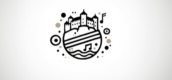 Kontur der Festung auf einer Weltkugel 