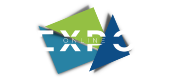 Weißer Schriftzug mit blau, grünem HIntergrund.