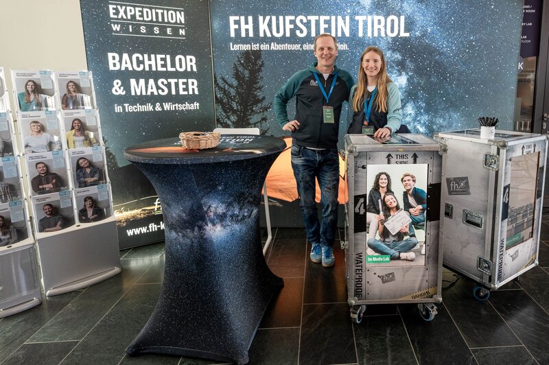 Organisations-Team der Meet & Match mit Tom Petzold und Lea Meinhard an der Kufsteiner Hochschule