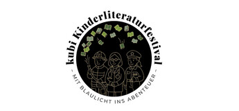 Bild kreisförmig ausgeschnitten mit Ärztin, Feuerwehrmann und Polizist mit Schriftzug umrundet | © kubi – Kufstein Bibliothek für Wissenschaft und Freizeit