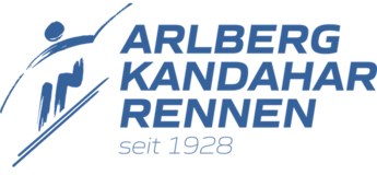 Blauer Schriftzug leicht schräg | © Arlberg Kandahar Rennen