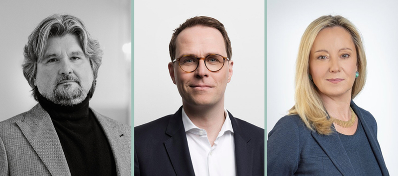 Kollage der Diskutanten Romana Weber-Wilfert, Thomas Karg und Christoph Konow beim 15. Internationalen Symposium Restrukturierung an der FH Kufstein Tirol