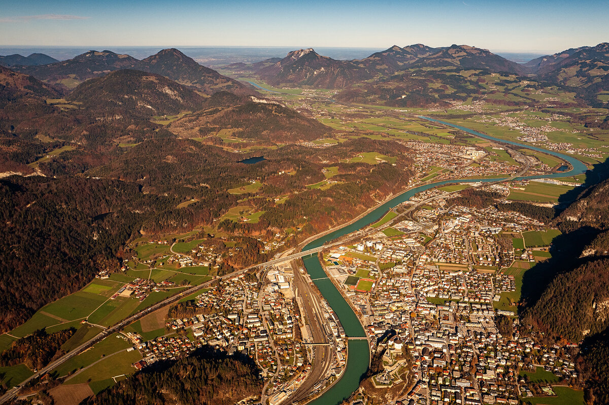 Nachhaltige-Mobilität-Euregio-Inntal-Luftaufnahme | © Rainer Nitzsche Luftaufnahme des Inntals. | © Rainer Nitzsche