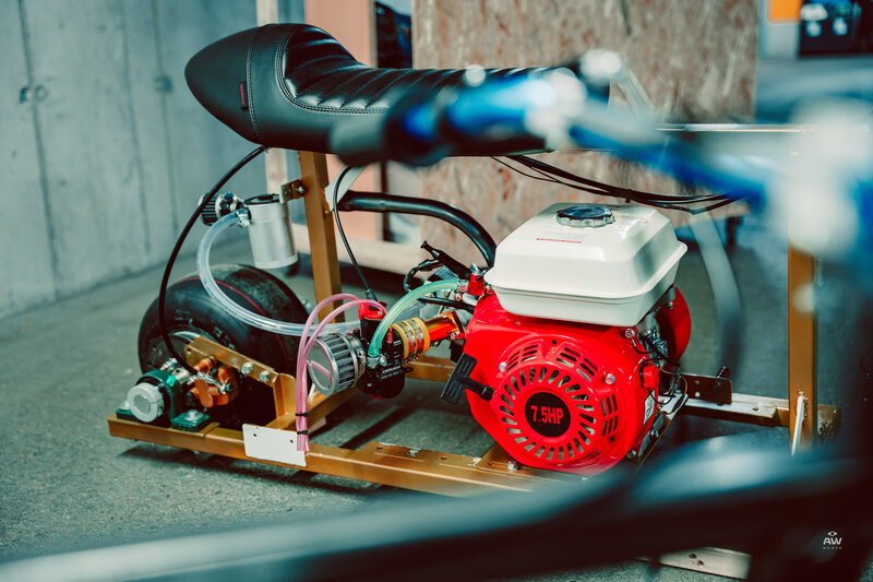 Ein weiterer Motor eines Mini-Bikes der Tiny-Torquer in der Nahansicht.  | © Alexander Wohlfahrt