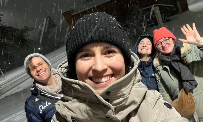 Gruppenfoto bei der International Week in Finnland