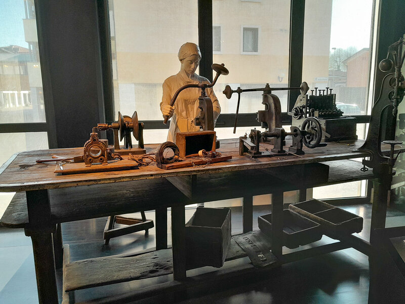 Werkstisch im Museum