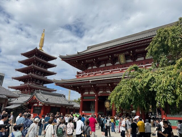 Japanische Architektur Blick auf Gebäude in Japan.