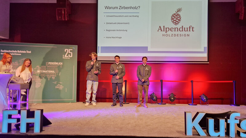 Der Publikumspreis der IdeenExpo ging an Almduft Holzdesign von der HAK/HAS Kitzbühel.