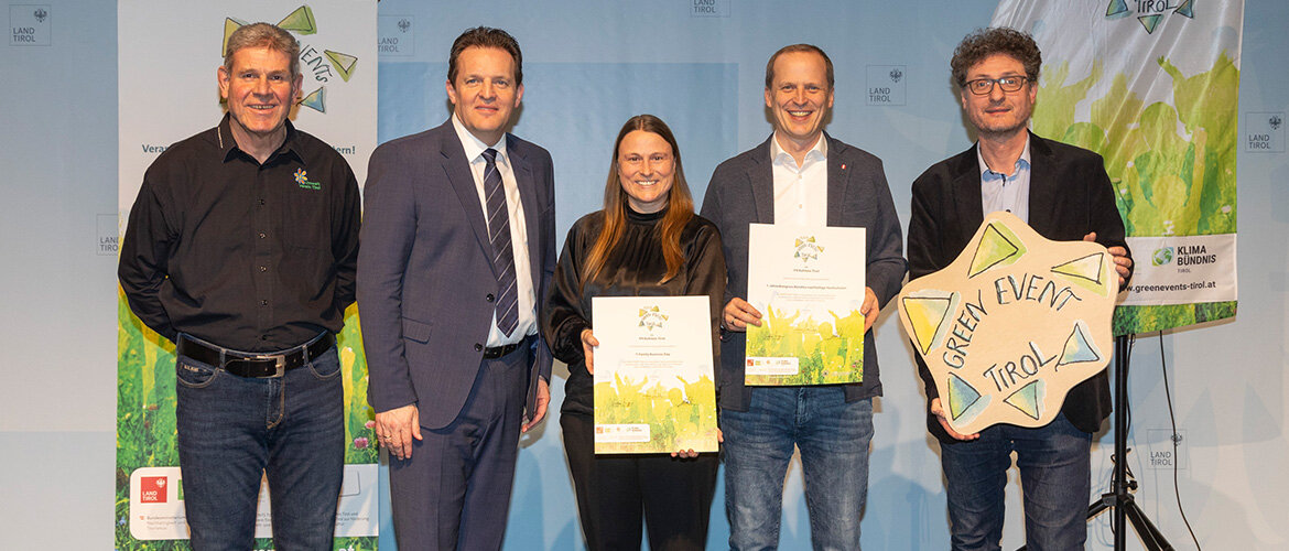 Green_event_zertifizierung | © Klimabündnis Tirol, Die Fotografen Die Verleihung der Zertifizeriung im Innsbrucker Landhaus. | © Klimabündnis Tirol, Die Fotografen
