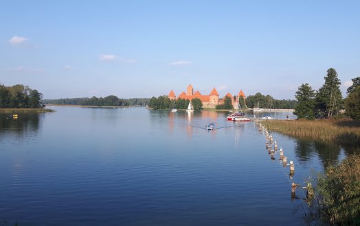 Das Wasserschloss Trakai, die Hauptsehenswürdigkeit Litauens.