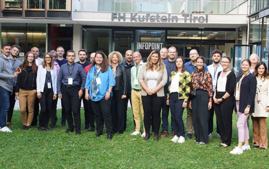 Beim zweiten Partner:innenmeeting des INTERREG CE Projekts GREENE 4.0 trafen sich 29 Teilnehmende aus sieben Ländern in Kufstein.
