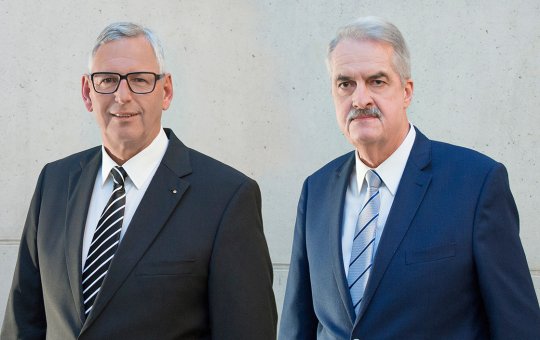 Die neuen FH-Stiftungsvorstände Franz Mayer (l.) und Dr. Herbert Marschitz (r.)