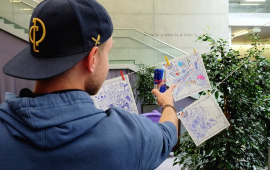 Red Bull Doodle Art - Kreativ-Wettbewerb wird erstmalig an der FH Kufstein Tirol ausgeführt