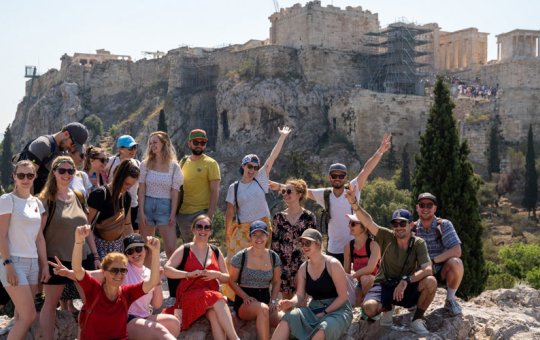 Die Studierendengruppe in Athen