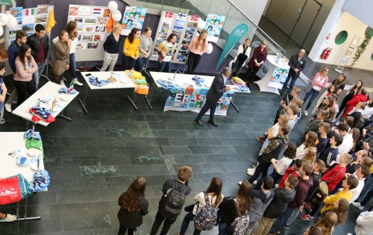 Auslandsinformationen aus erster Hand für SchülerInnen der ISK und Studierende der FH Kufstein Tirol bei den Erasmus Days.