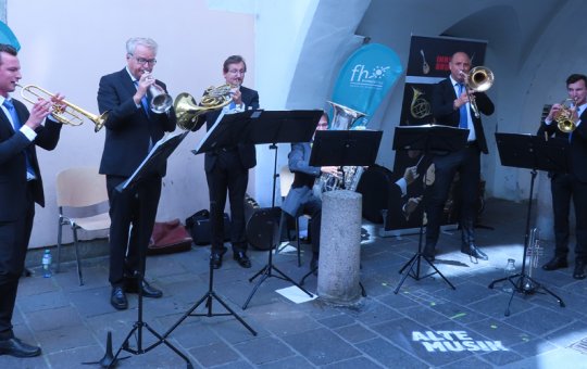Die Pop-Up Konzerte der Alten Musik verschafften, trotz Corona-Auflagen, eine gute Stimmung in der Innsbrucker Altstadt.