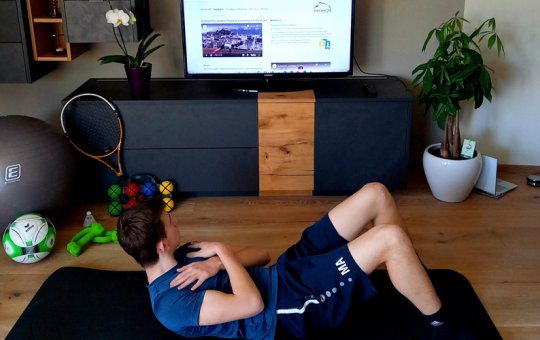 Mit Hilfe der interaktiven Plattform von Kufstein24 konnten verschiedene Sportarten von zu  Hause aus nach- und mitgemacht werden. 
