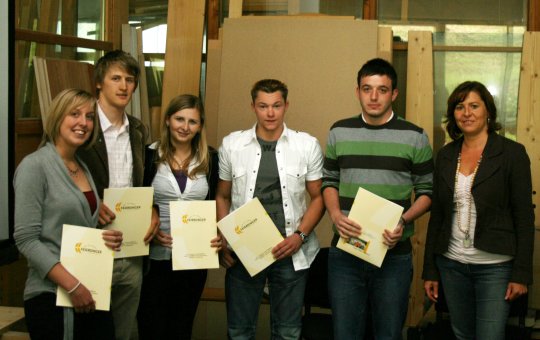 Siegerehrung für die StudentInnen der FH Kufstein bei Feiersinger in Ellmau 