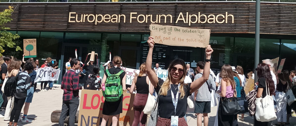 Letztjährige Stipendiatin des European Forum Alpbach von der FH Kufstein Tirol, Studentin Amelie Wirth.