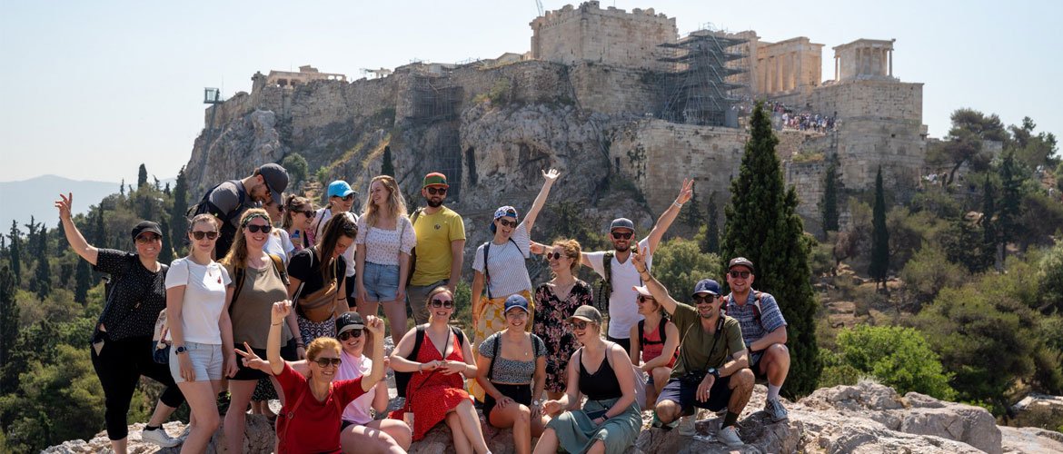Die Studierendengruppe in Athen.