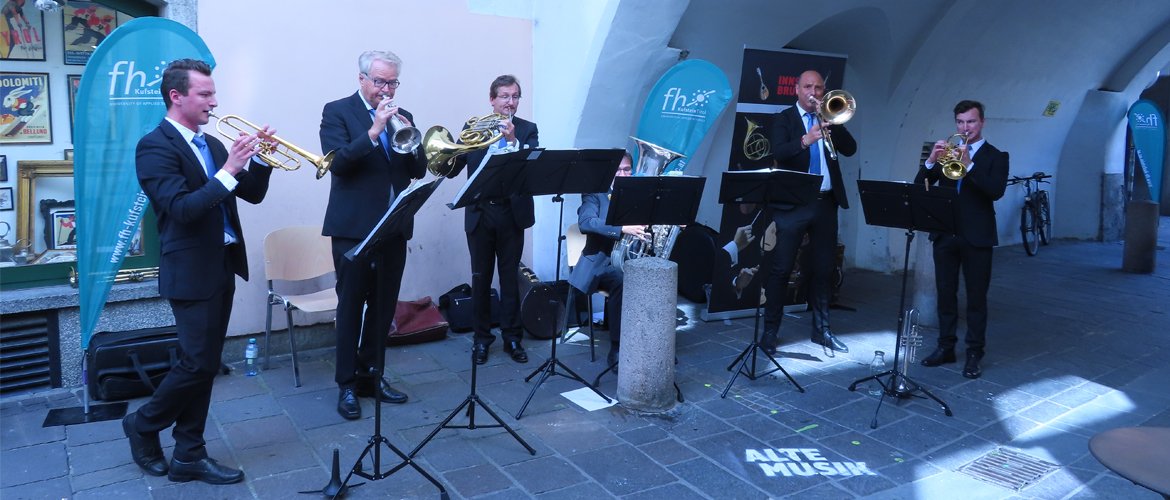 Die Pop-Up Konzerte der Alten Musik verschafften, trotz Corona-Auflagen, eine gute Stimmung in der Innsbrucker Altstadt.