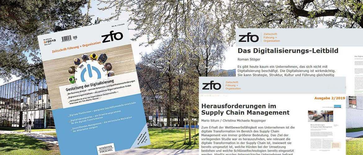 Zwei Veröffentlichungen in der Zeitschrift Führung + Organisation unterstreicht erneut die Digital-Kompetenz der FH Kufstein Tirol.