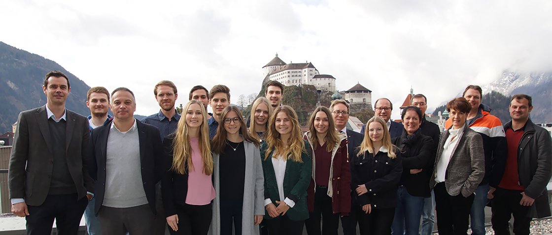 FMI-Studierende der FH Kufstein Tirol analysierten den Bedarf beim Kasernenareal, mit Vertretern der Bodner Gruppe und Stadtamt Kufstein. 