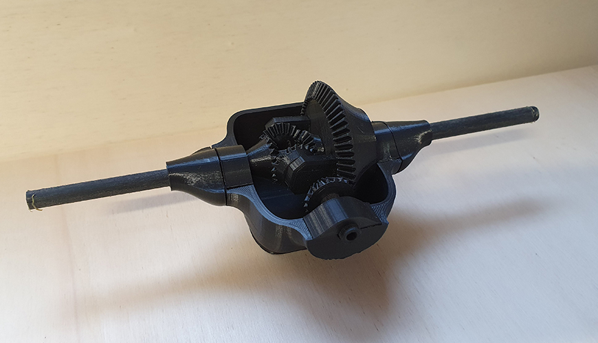 3D-gedrucktes Differentialgetriebe - Rapid Prototyping
